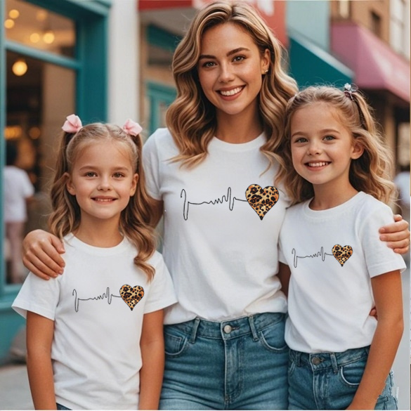 Leopard Heart Family T-shirt M - Plant Parent Shirt recension och pris