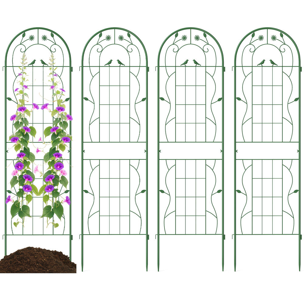 4 Pack 71 X 20 Inches Metal Ga - Plants X recension och pris