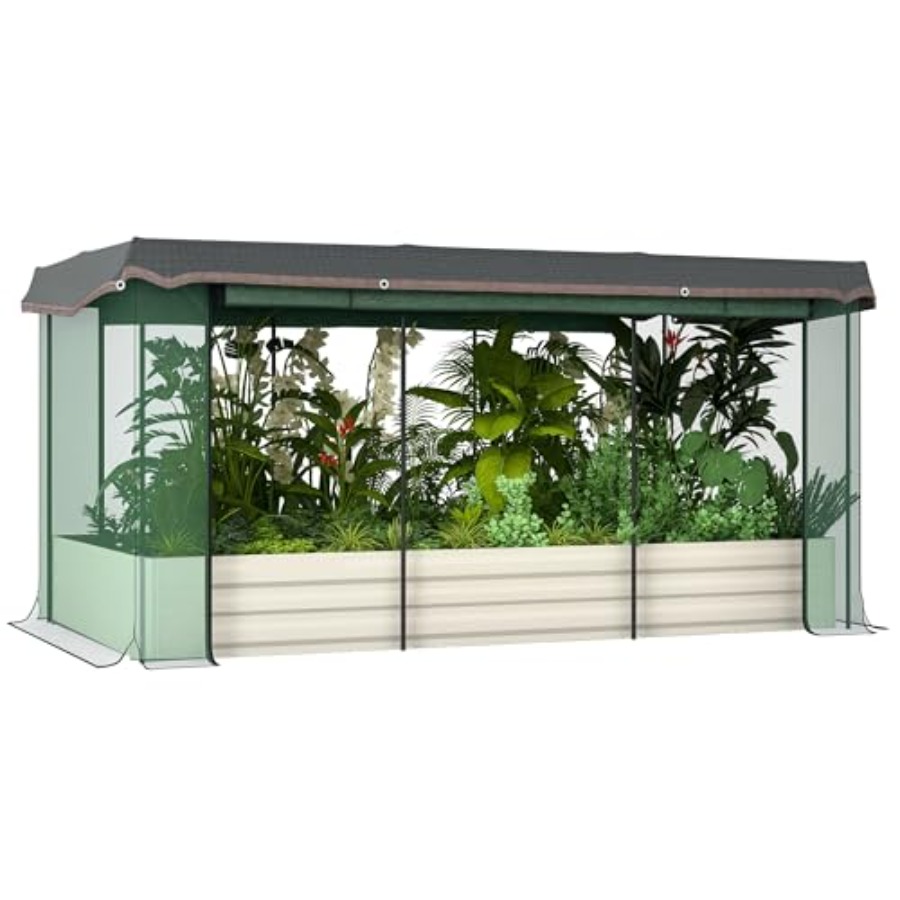 7.3 x 3.4 x 1 ft Galvanized Ra - Plants X recension och pris