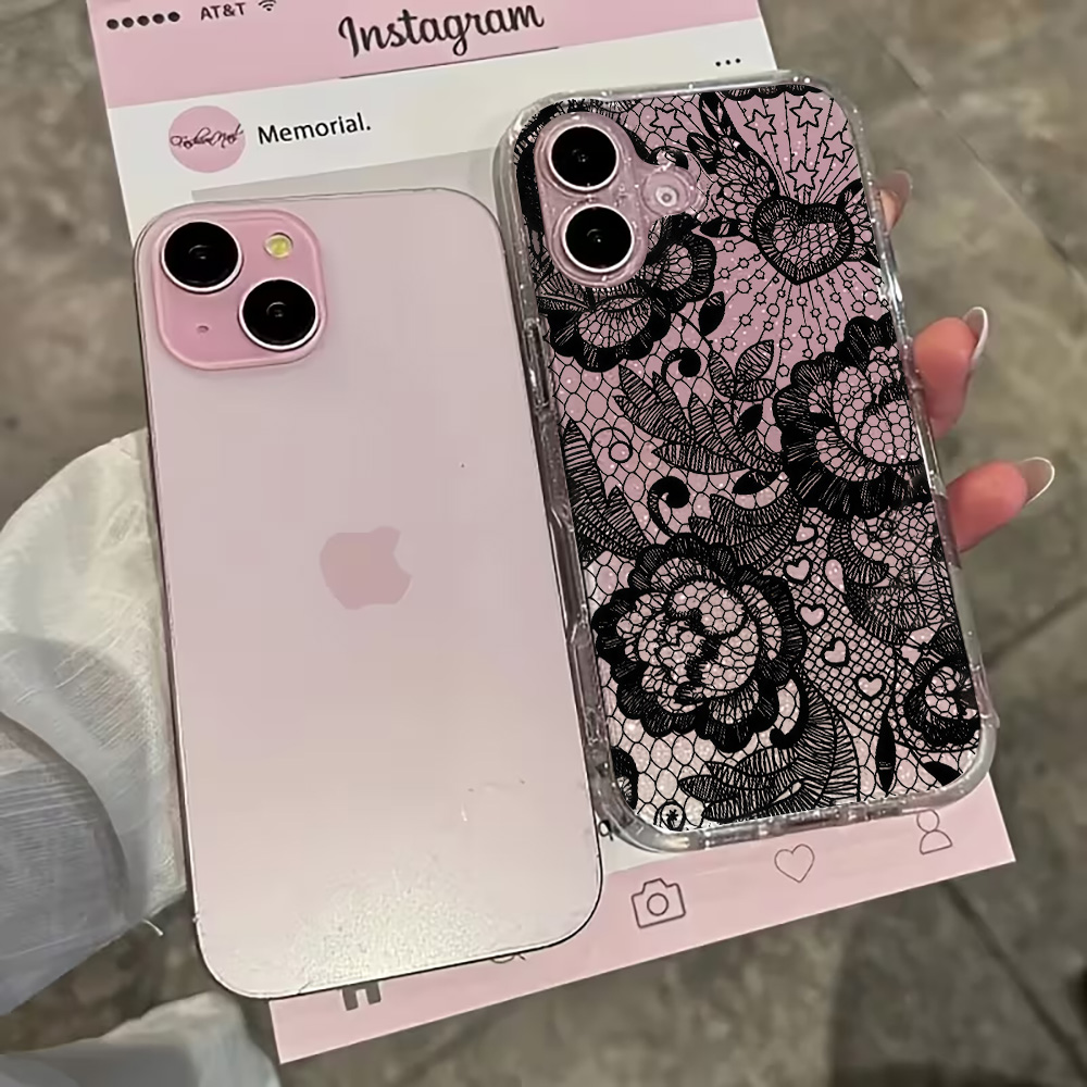 Lace Flowers INS Clear Phone C - Plants X recension och pris