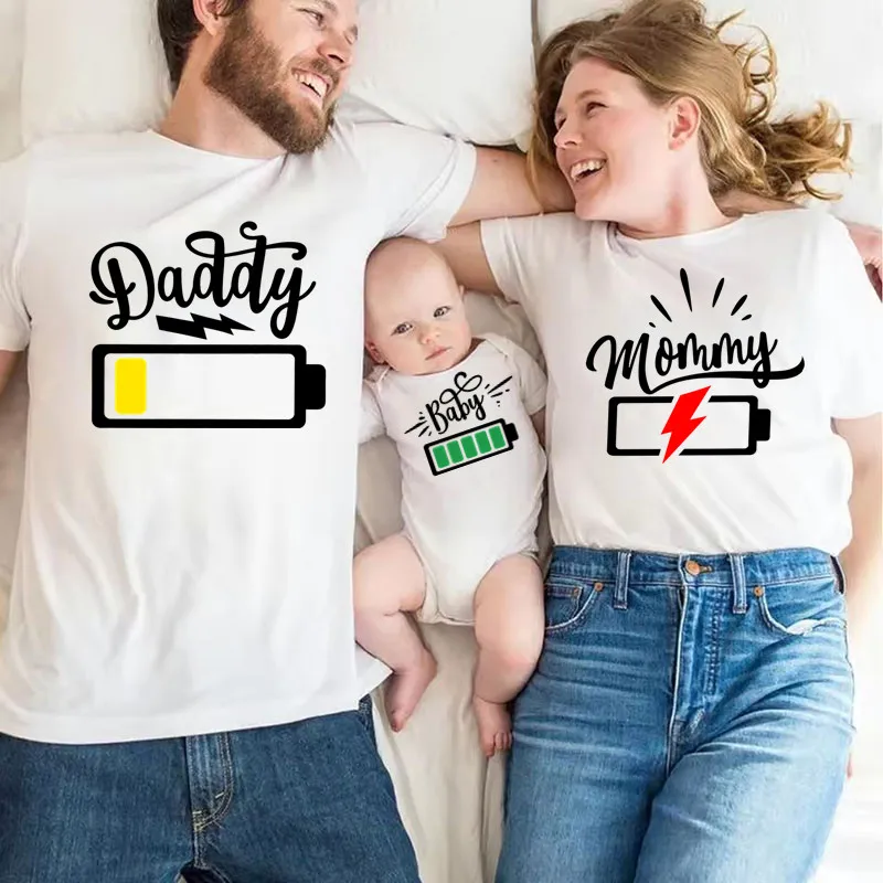 Funny Matching Family Battery  - Plant Parent Shirt recension och pris