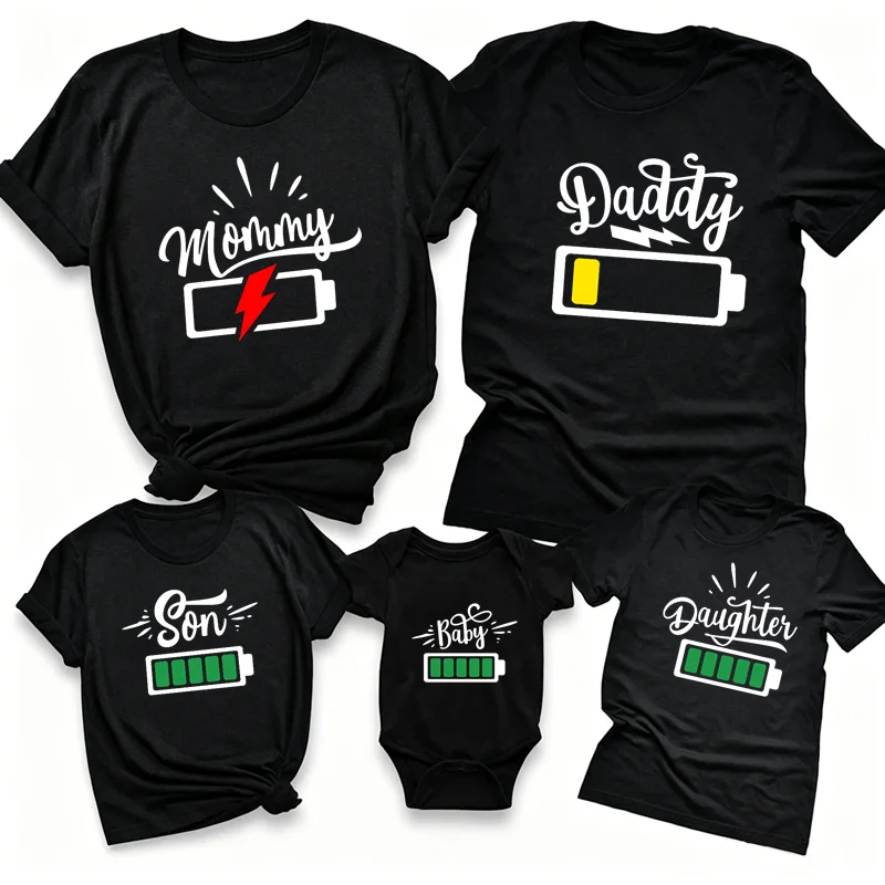 Funny Matching Family Battery  - Plant Parent Shirt recension och pris